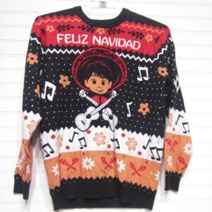 Disney Pixar COCO Feliz Navidad Christmas Sweater Size L